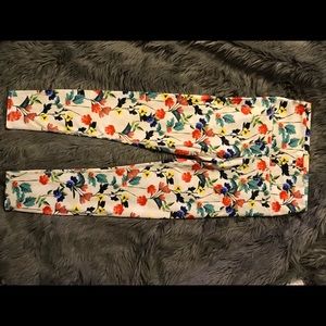 High Waist Flower Print Salar Leggings